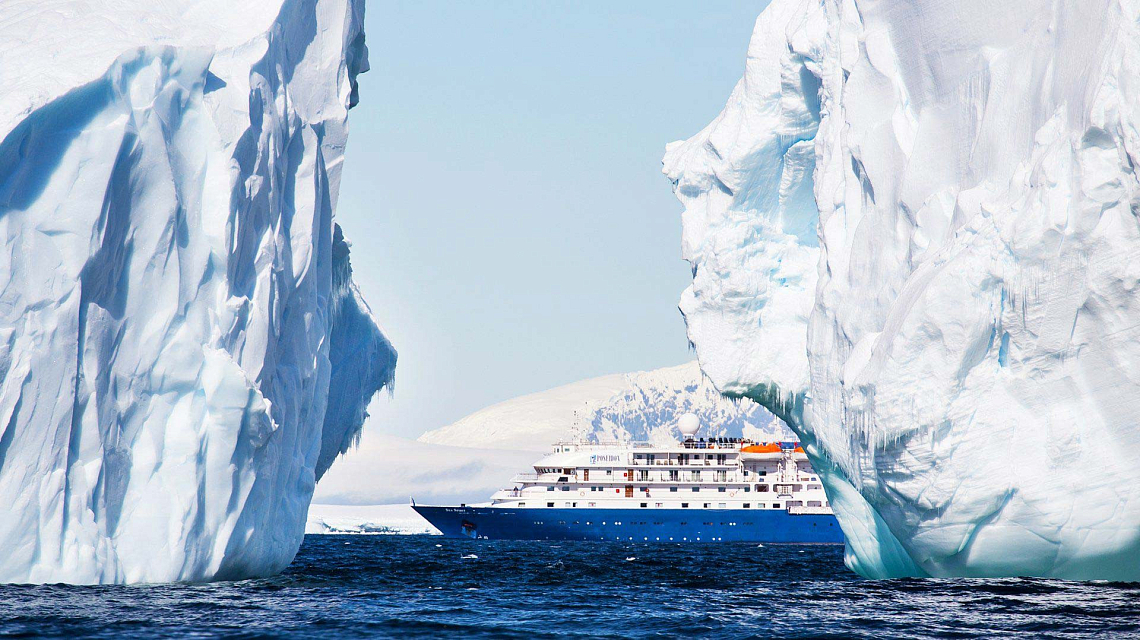 Die MS Sea Spirit auf Antarktis Expeditionskreuzfahrt