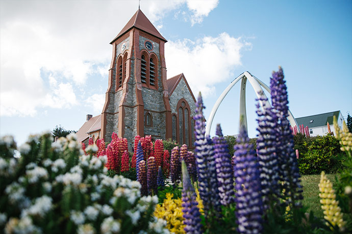 Die anglikanische Christ Church Cathedral auf den Falklandinseln ist die südlichste Kathedrale der Welt.