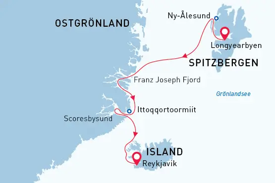 Destination map