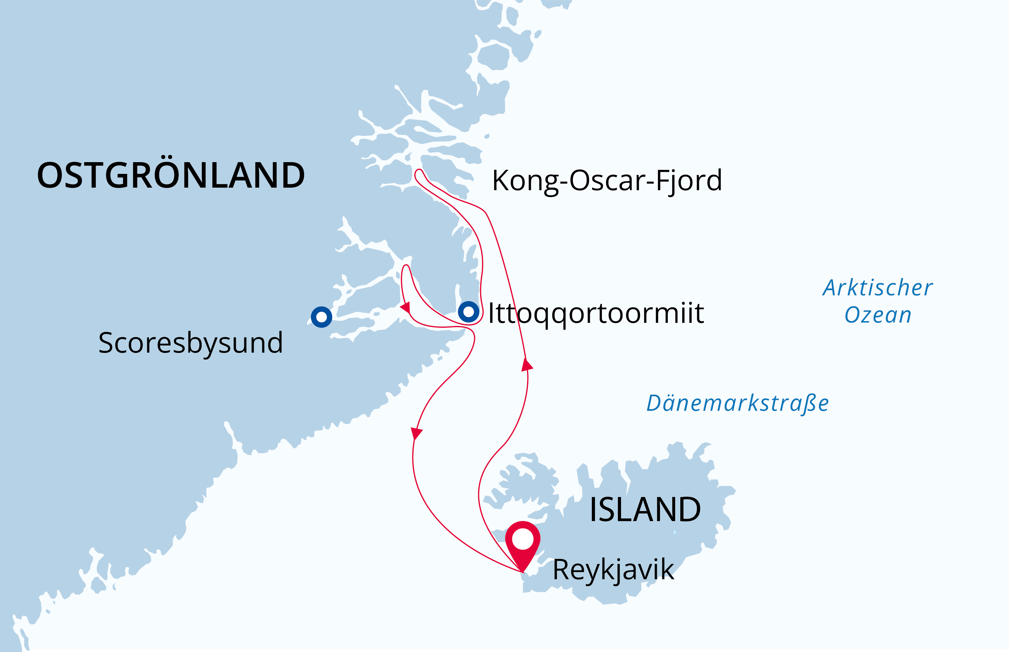Destination map