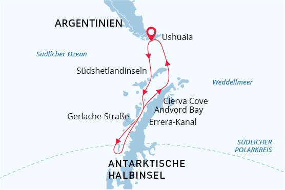 Destination map