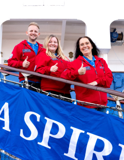 Akvile Marozaite besuchte die MS Sea Spirit