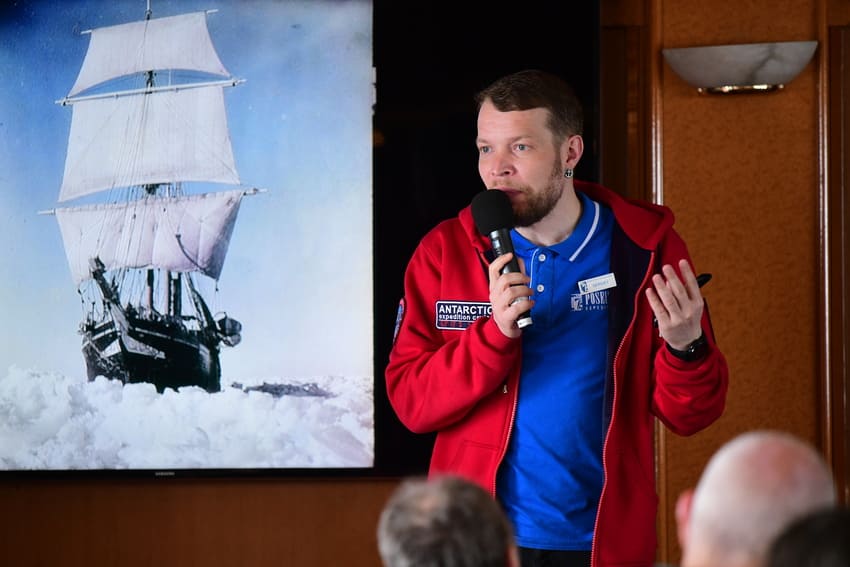 Edutainment auf Expeditionskreuzfahrtschiff – Polarexperten Vortrag
